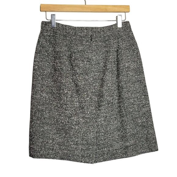 Talbots Womens 8 A-Line Pencil Skirt Old Money Preppy Back Slit Fully Lined Twee - Picture 3 of 6